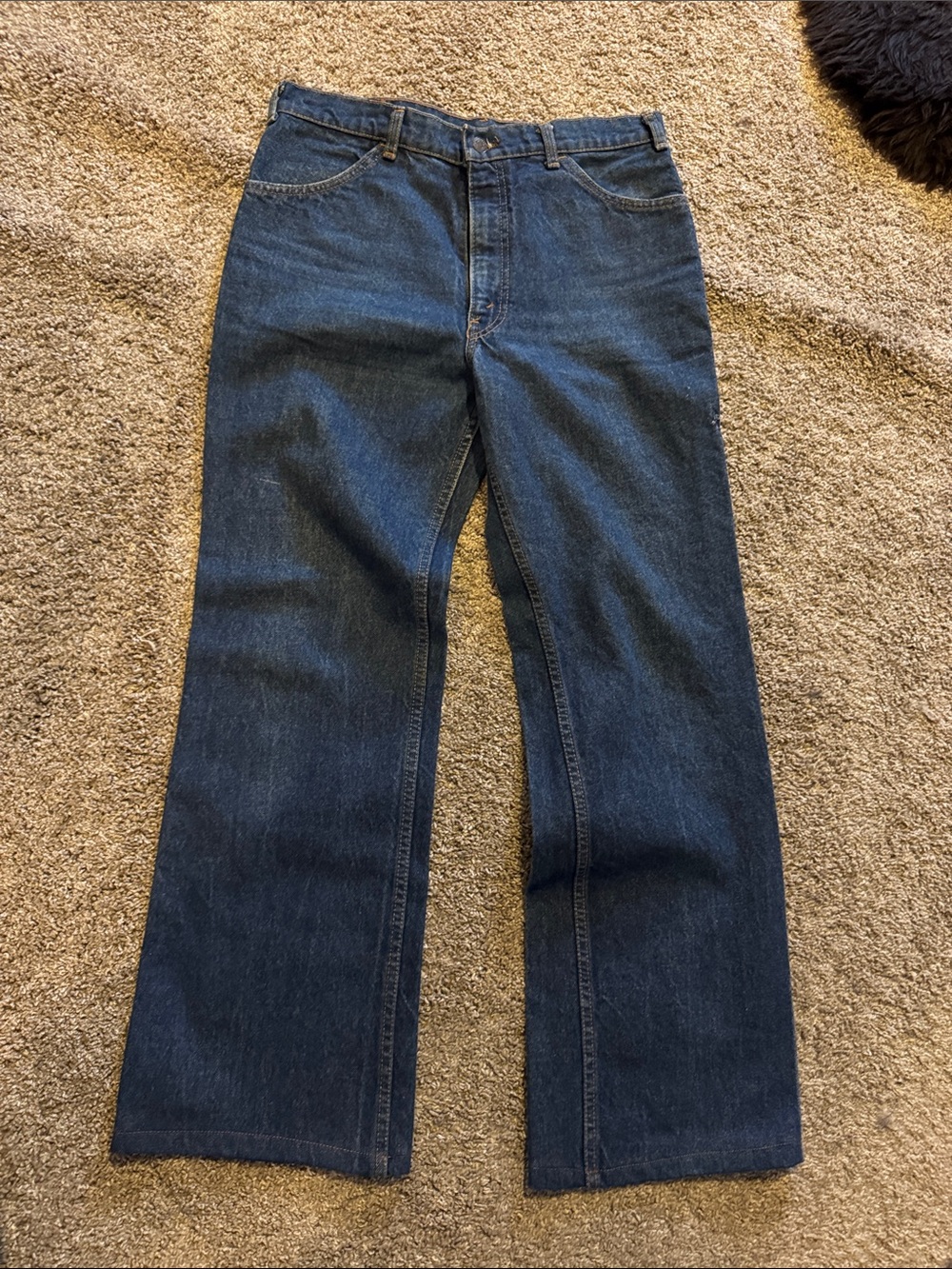 Levi’s Fresh Produce bootcut boot cut jeans denim 70s 70’s waist 34 hemmed